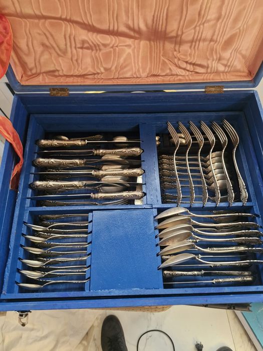 Set tacamuri din argint masiv