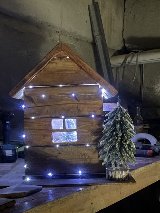 Декоративный домик из натурального дерева | Ручная работа