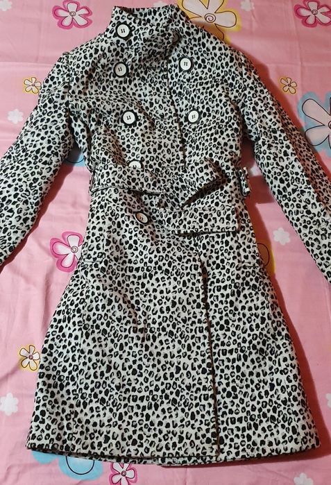 Palton animal-print