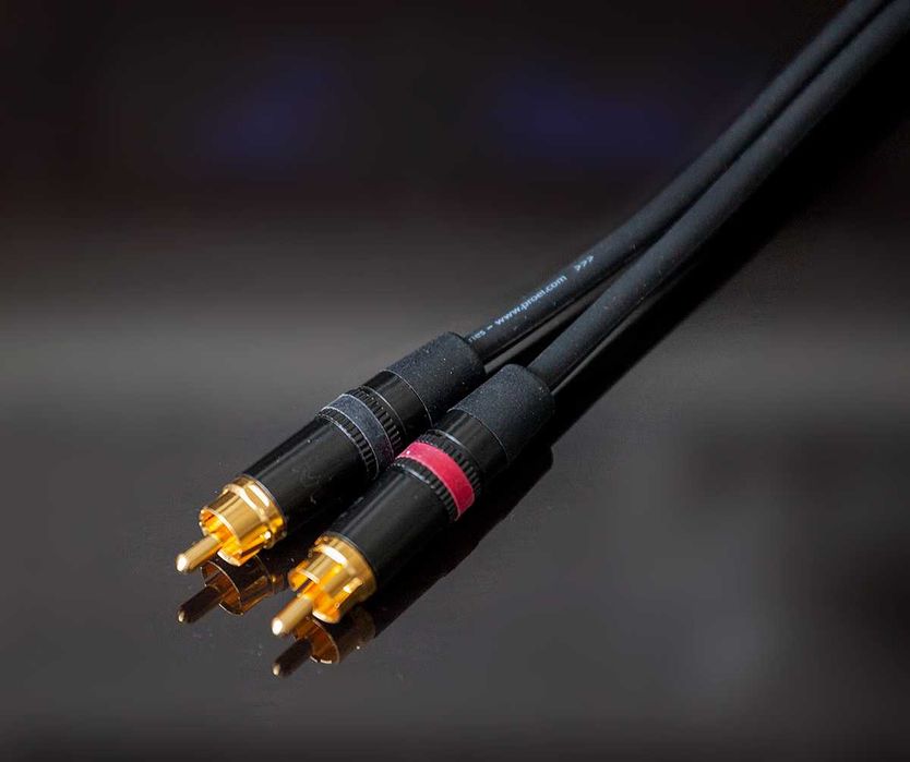 Качествен стерео аудио кабел интерконект RCA чинч PROEL / REAN чинчове