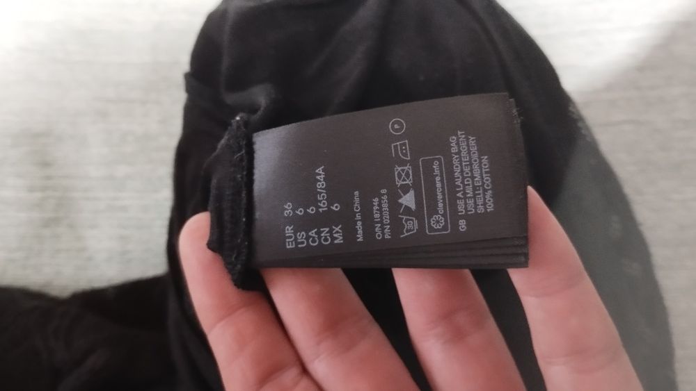 Черна дантелена рокля isabela Merant & HM