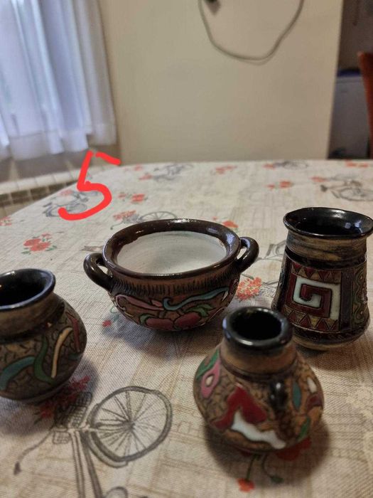 Арменски уникални керамични ръчна изработка чаши кани захарница …