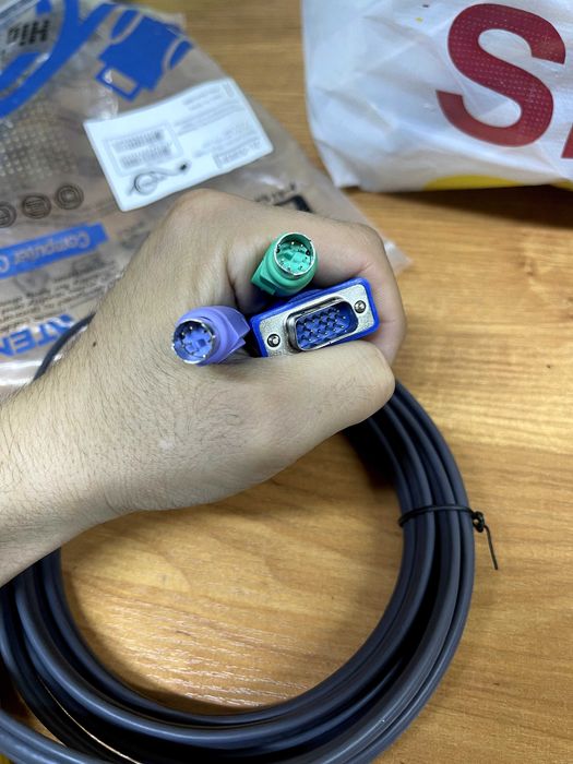 Шнур, кабель провод vga, PS/2, KVM