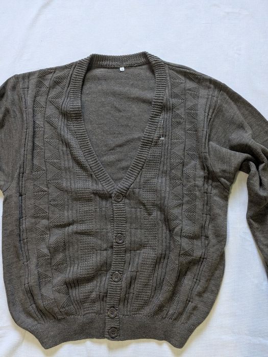 XL. Nou. Bluză (pulover) stil bomber. Lână