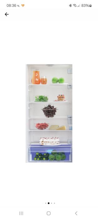 Хладилник с фризер Beko RCSA406K40DXBN, 386 л, Клас E Диспенсър за вода H 202.5 см