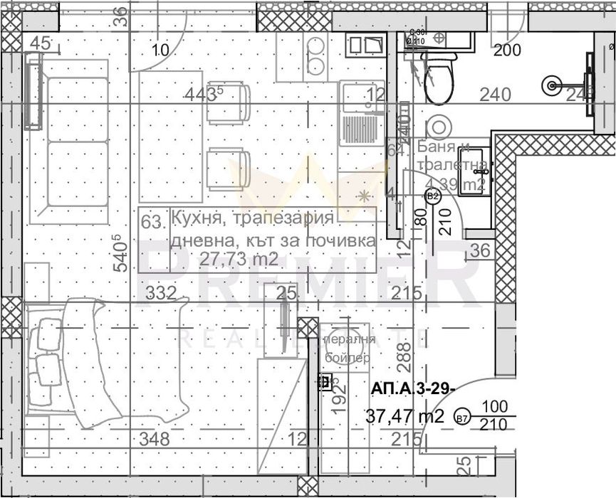 Продава се Едностаен апартамент в к.к. Слънчев ден - 49 кв.м за 1735 €/кв.м - Снимка #2