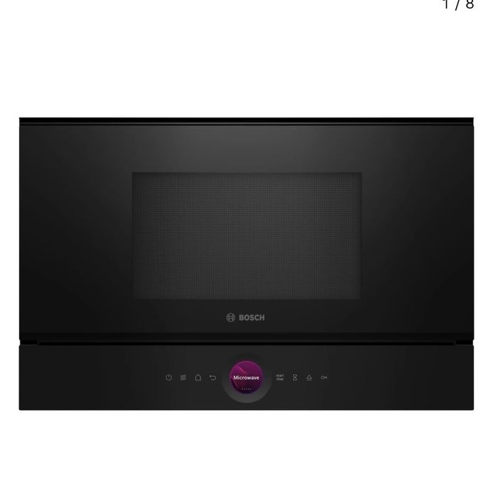 Черна микровълнова фурна за вграждане Bosch Serie 8 BF. 7221.1.