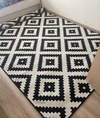 Ковер икеа, IKEA, черно-белый 2*3