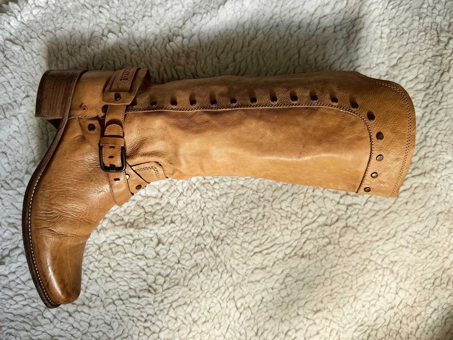 Ciocate bej dama piele naturala cizme Vic Matie originale tinte