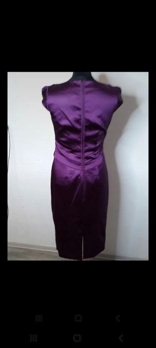 Rochie din satin mov, marimea 38
