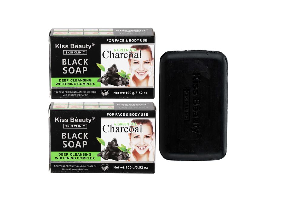 Сапун с активен въглен и зелен чай Black Soap