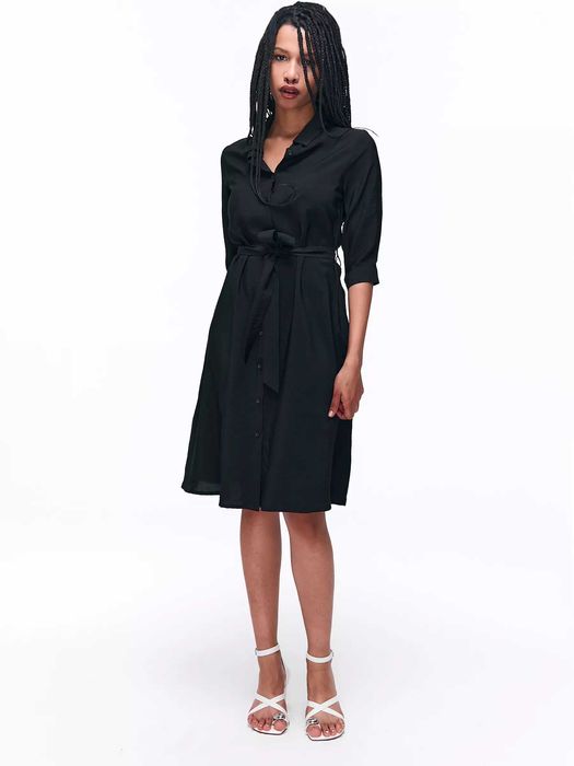 Дамска рокля с колан 34-48