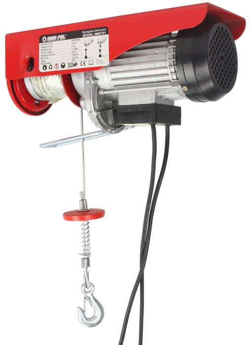 Електрическа въжена лебедка 400 / 800 кг 12 м 1300W Mar-Pol