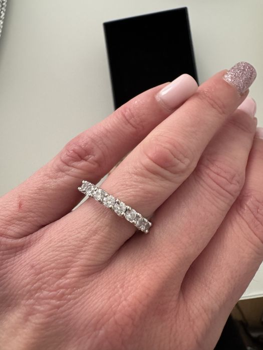 Бяло злато пръстен 14к инфинити