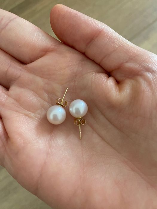 Cercei aur 14k cu perle