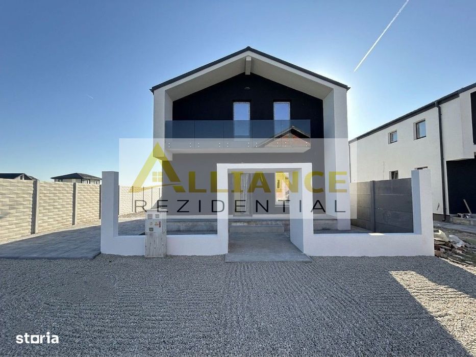 Vila Individuala | P+M | 4 camere + 2 bai | Teren 370mp | Mobilata
