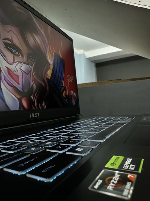 Мощный игравой ноутбук MSI Bravo ryzen 7-7735HS  16/512 RTX4060