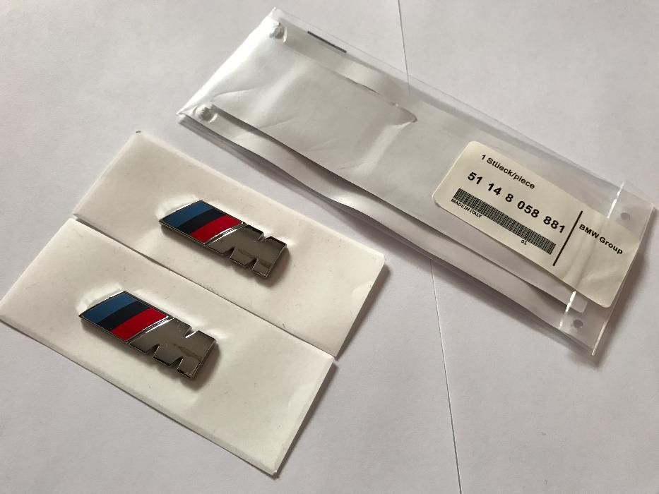 Set Emblema BMW M6 aripi/spate abs originale crom