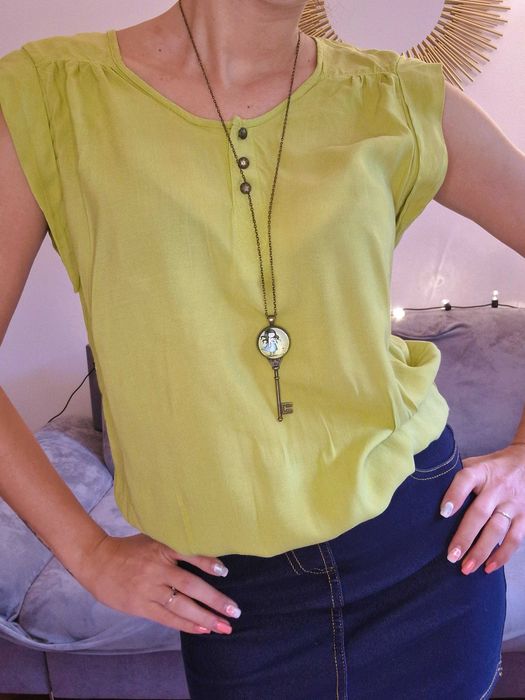 Ежедневна рокля + дълго колие с ключ