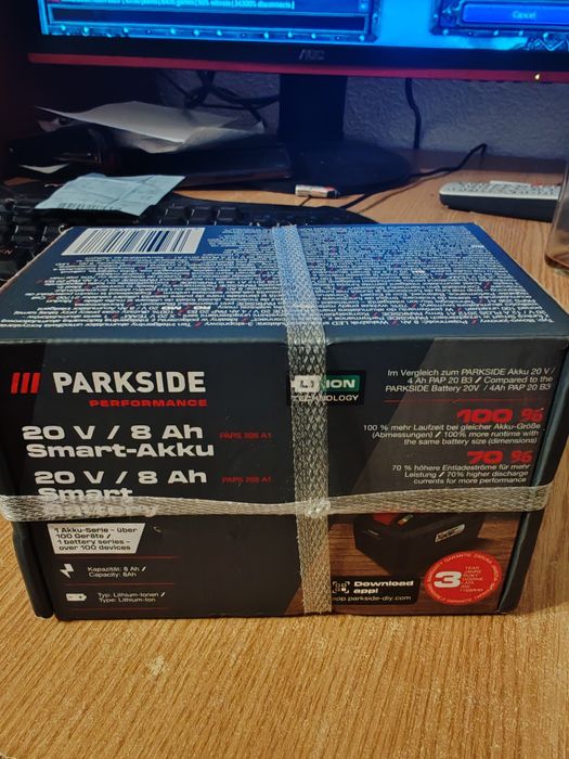 Baterie 8AH Parkside acumulator 8 ah nou garantie sigilat bon
