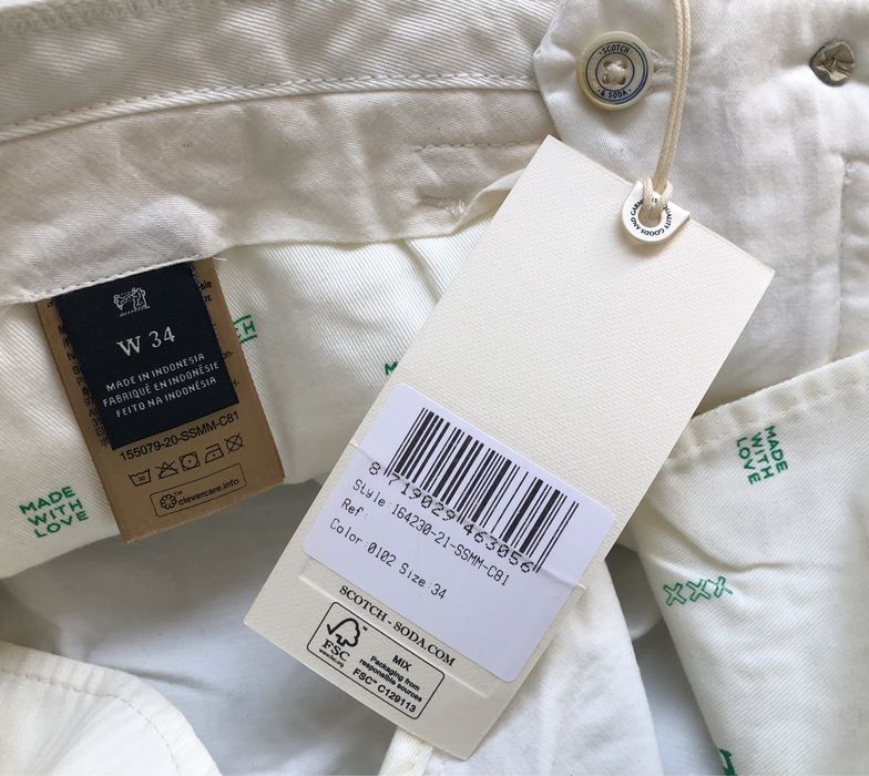 Scotch & Soda Chino Short ОРИГИНАЛНИ мъжки къси панталони - 36