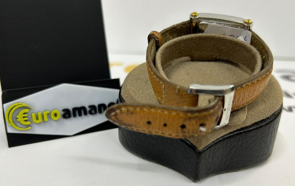 Ceas dama Michel Herbelin Art Deco,curea ,carcasa 26mm, mecanism -N-