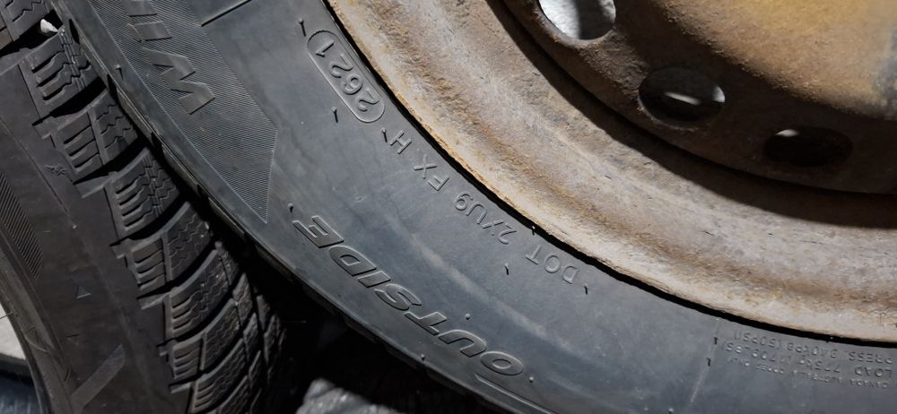 Set Roti Complete 16" Ford Mondeo MK4 - Jante Tabla + Capace Originale + Anvelope Hankook -iarna