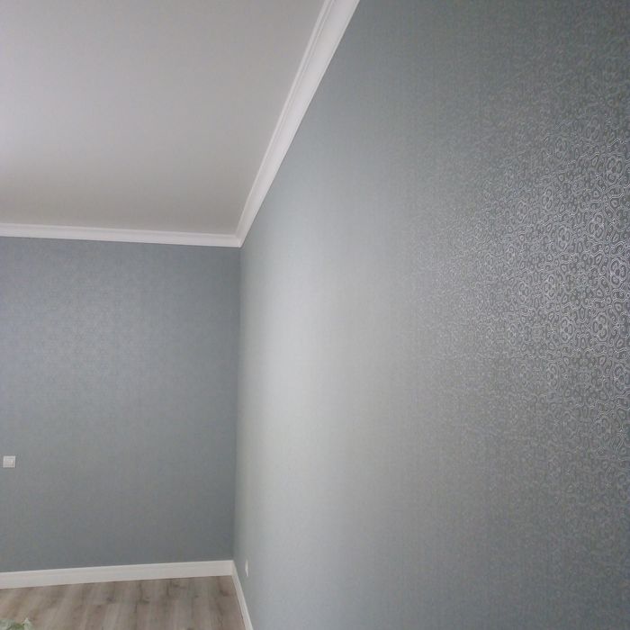 Поклейка обоев, галтель