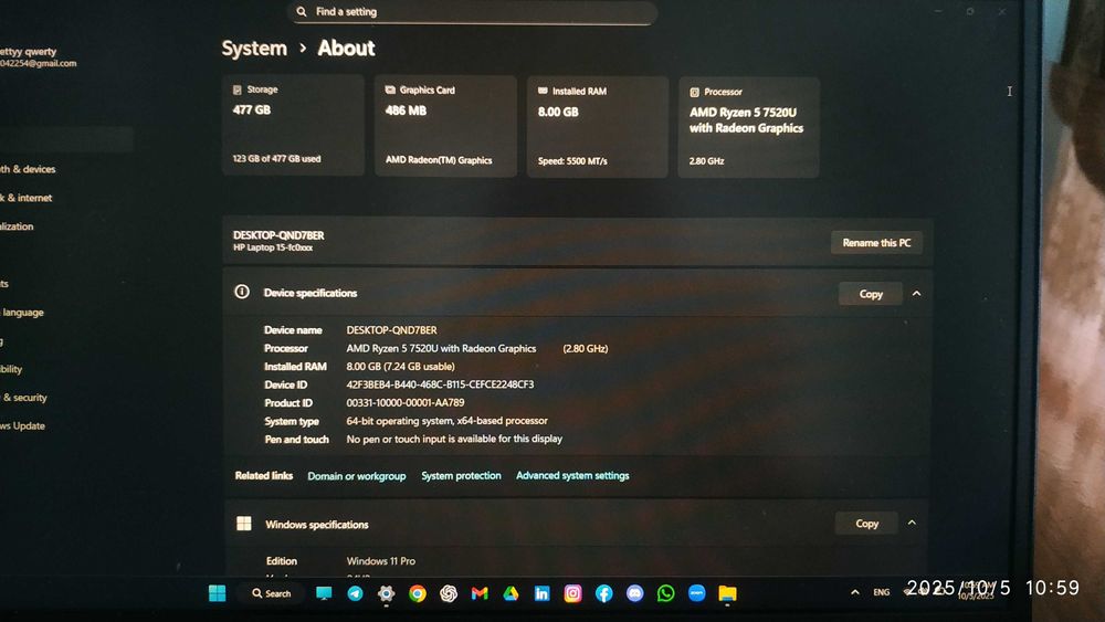 Hp-15 laptop noutbuk
