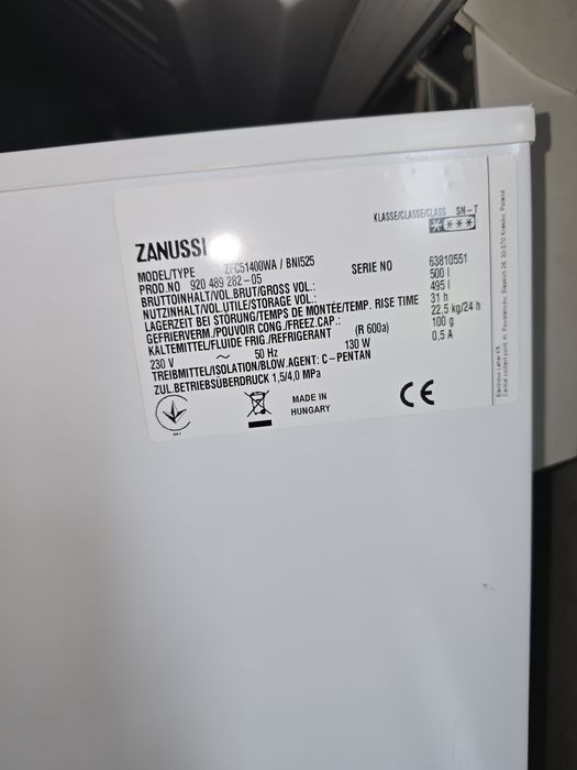 Vând lada frigorifica zanussi 500l