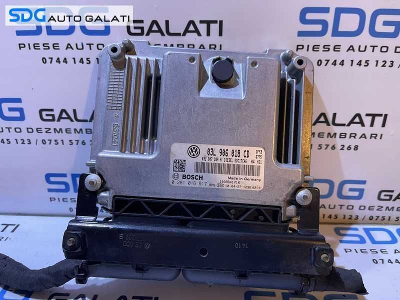 ECU Calculator Motor VW Tiguan 2.0 TDI CFF CFFB 2008 - 2012 Cod 03L906018CD 0281016517