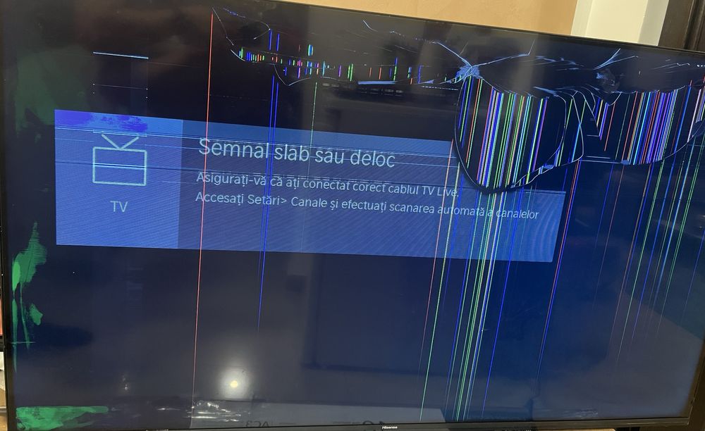 Tv led smart Hisense 55A7100F display spart