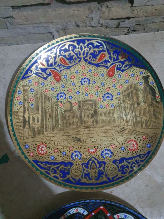 Латунный Национальные тарелки  ручная работа