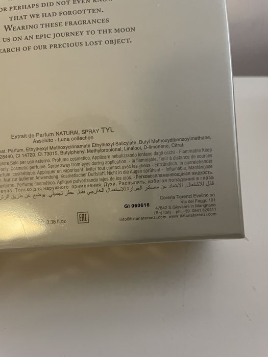 Tiziana Terenzi Tyl 100ml parfum