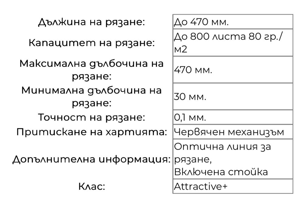 Професионална гилотина за хартия