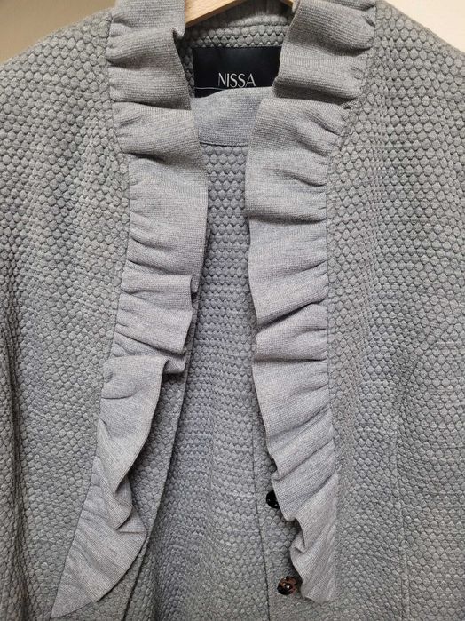 Costum dama de zi ,Nissa ,marimea 48 .Rochie dama zi ,maneca scurta