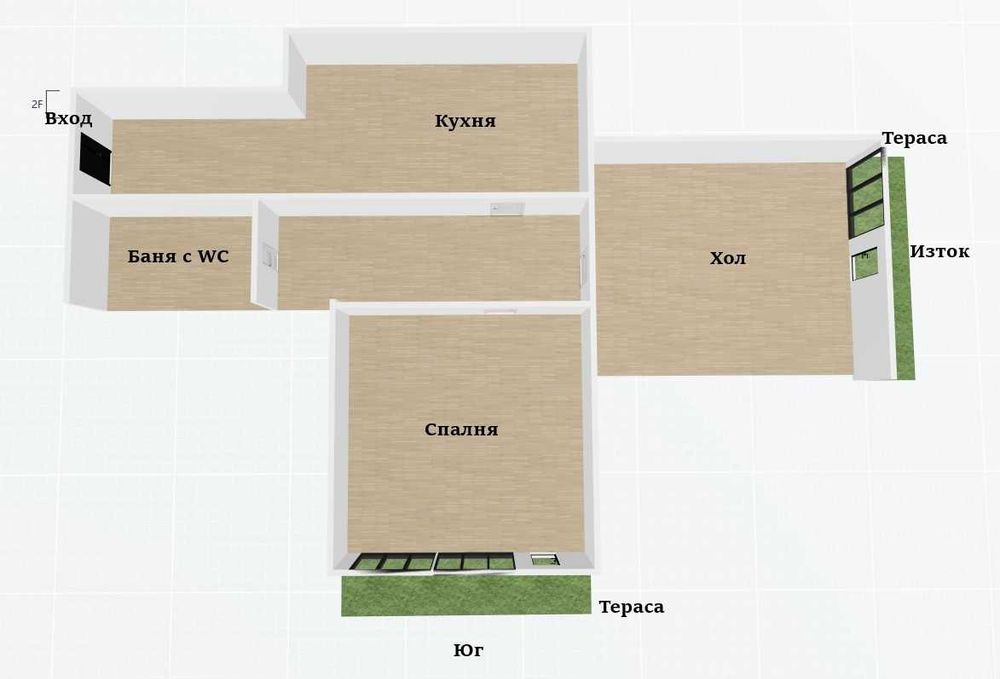 Продава двустаен апартамент в кв. Дружба 1