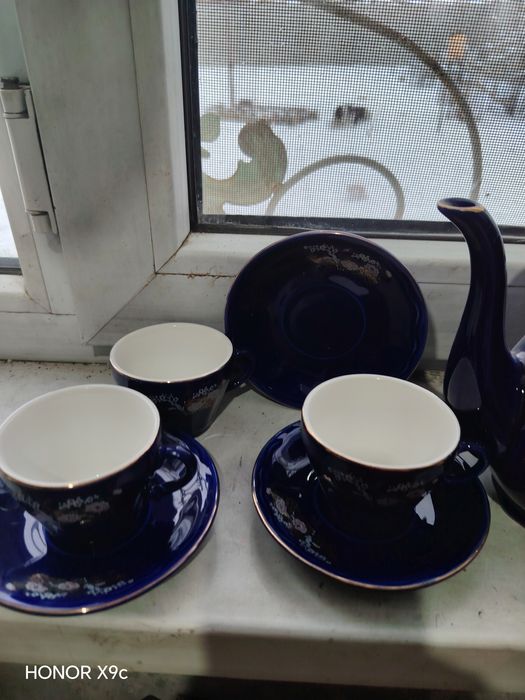 Чайный сервиз синий