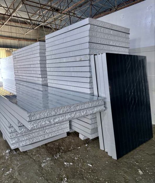 Сэндвич Панели базалть | пенопласт / стекловата монтаж sendvich panel