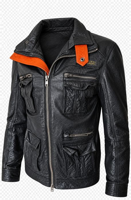 Geaca de piele Superdry Falcon Leather Jacket originala model premium stil militar biker