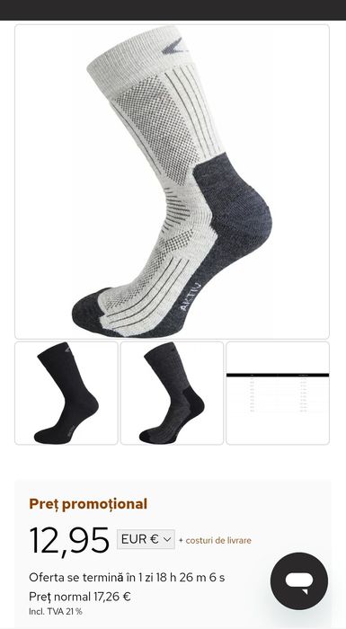 Șosete groase lâna merino ULANG Aktiv 40-