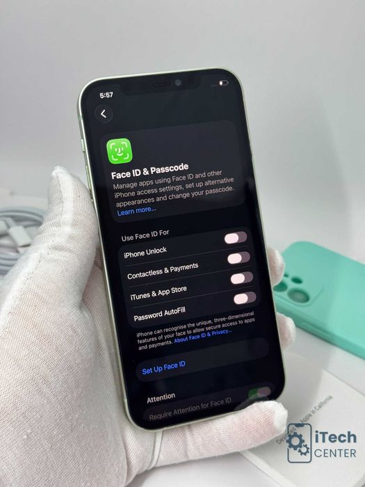 iPhone 12, 64GB, Green, 100% батерия, ОТЛИЧЕН, ГАРАНЦИЯ!