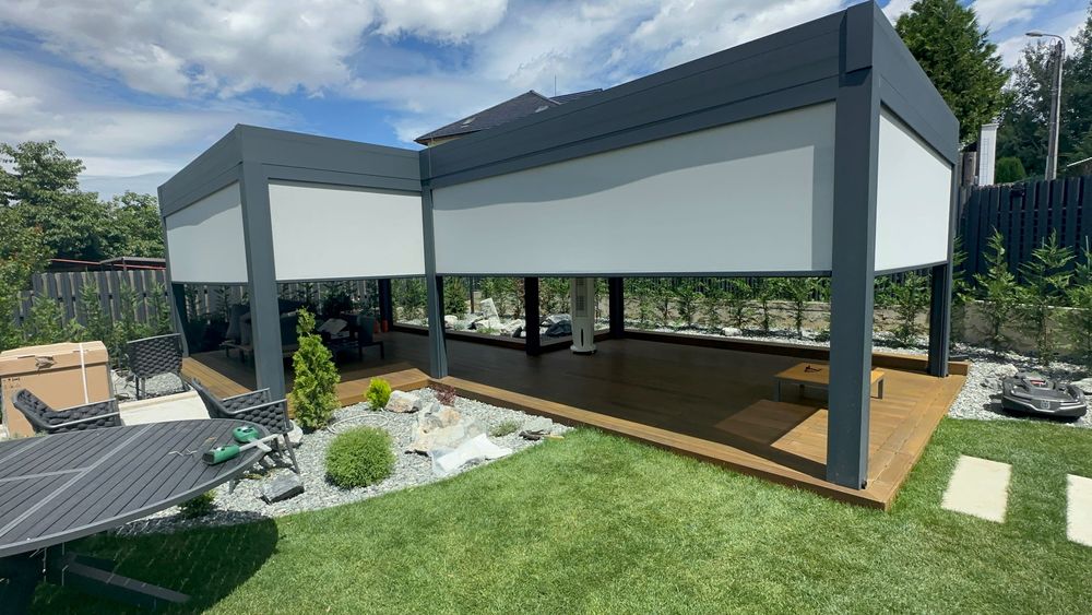 Copertine retractabile Casetate, Simple, Verticale, Rulouri Zip-Screen