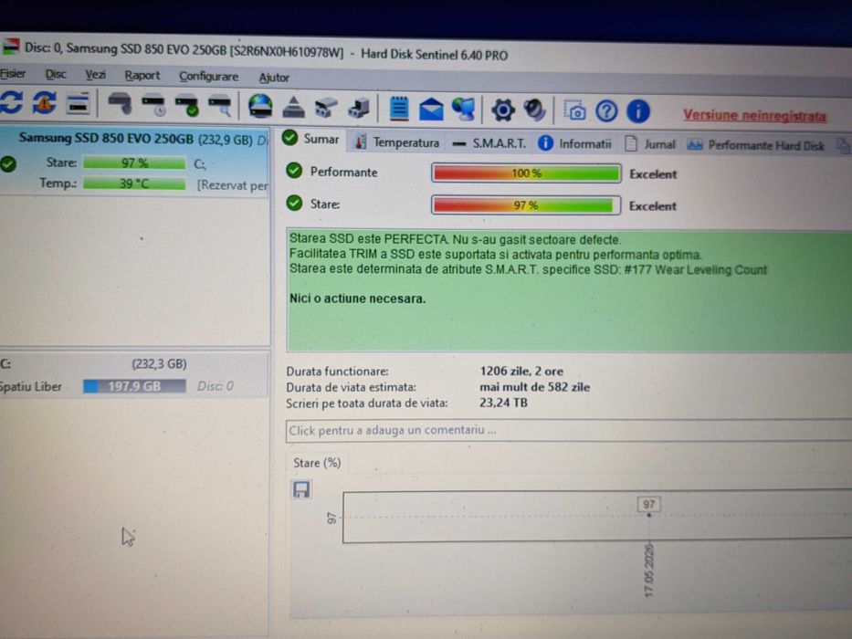SSD Samsung 250 GB 2.5"