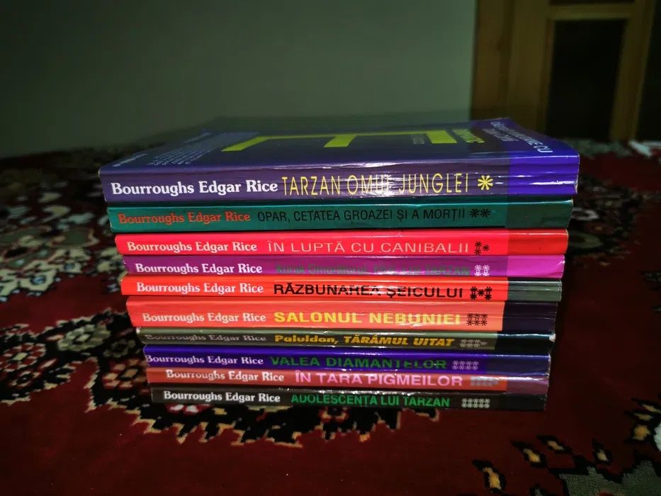 TARZAN colectie COMPLETA set 10 volume Edgar Rice Burroughs Europontic