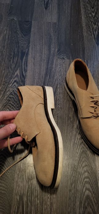 Pantofi piele intoarsa baieti