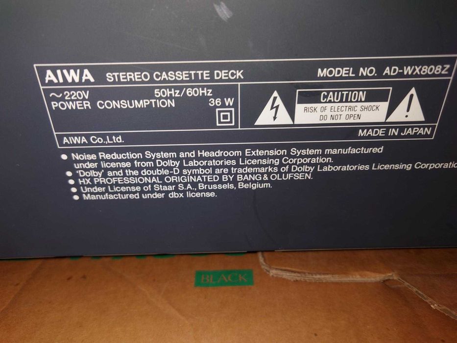 Deck Casetofon AIWA AD-WX808 partial functional