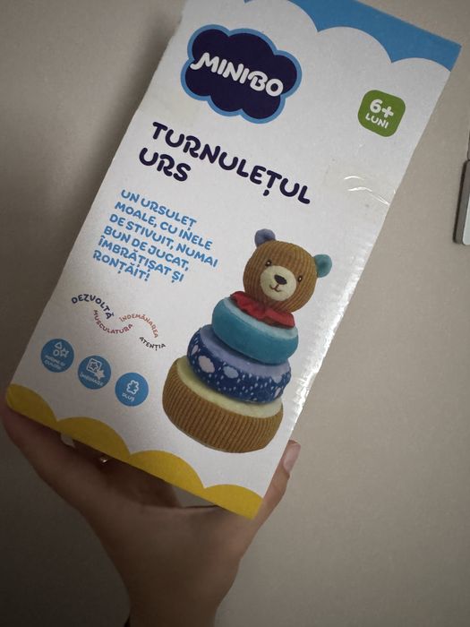 Turnuletul urs cu zornaitoare-produs nou sigilat