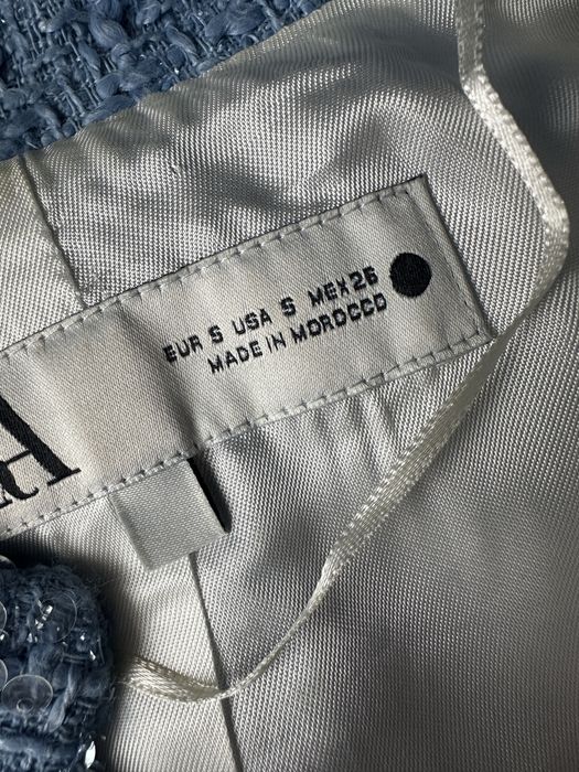 Синьо сако с пайети ZARA