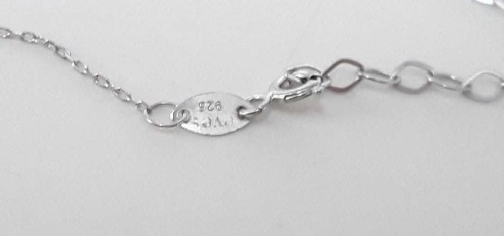 Colier de argint 925 , pandantiv tip placuta cu numele Cristina